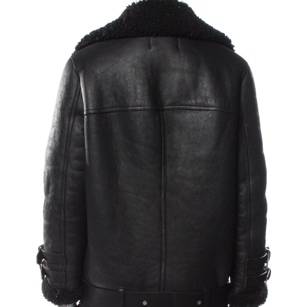 Black ACNE STUDIOS Shearling Moto Fur Jacket FR32 / XS - Picture 3 of 3